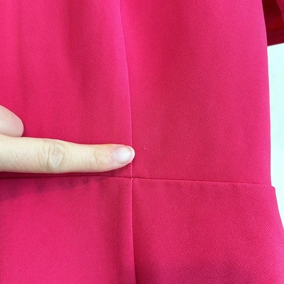 Baltic Born Sugar Lips Chelsea Gathered Shoulder Dress Fuschia - Picture 7 of 9